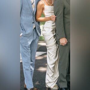 Jacquemus Cream Lace Wedding Dress